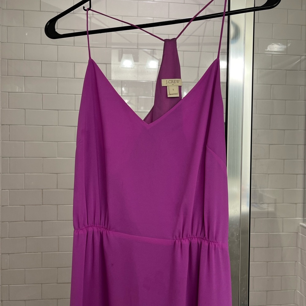 J Crew Spaghetti strap midi gown